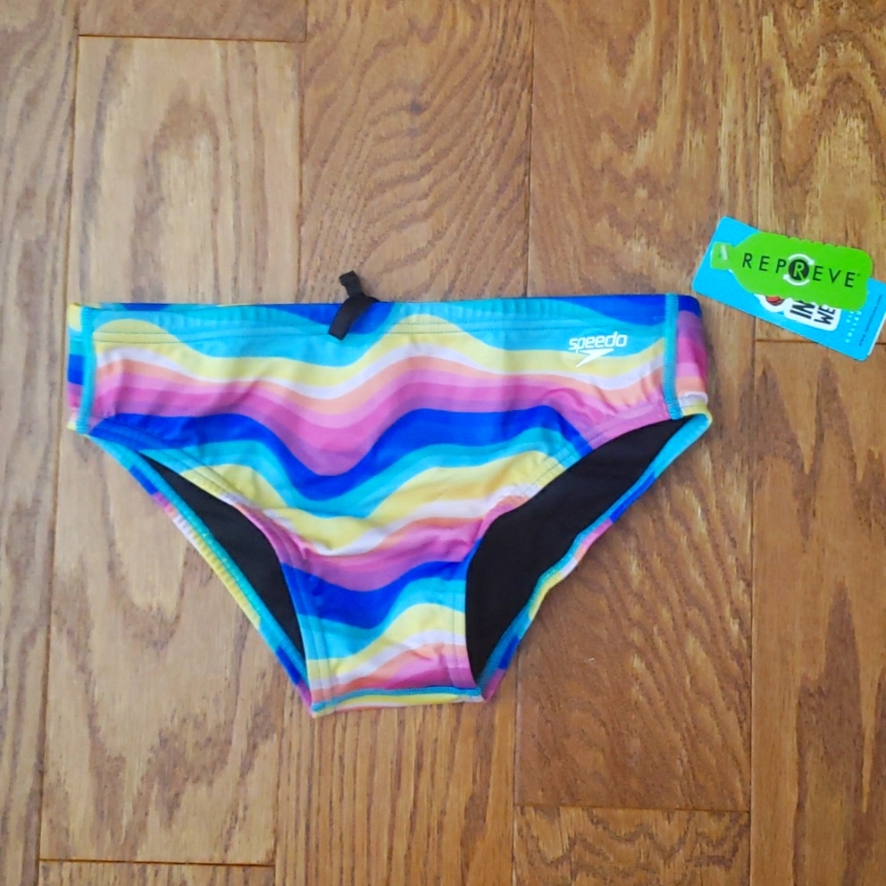 Speedo Eco Endurance Swim Brief Rainbow Wave 30
